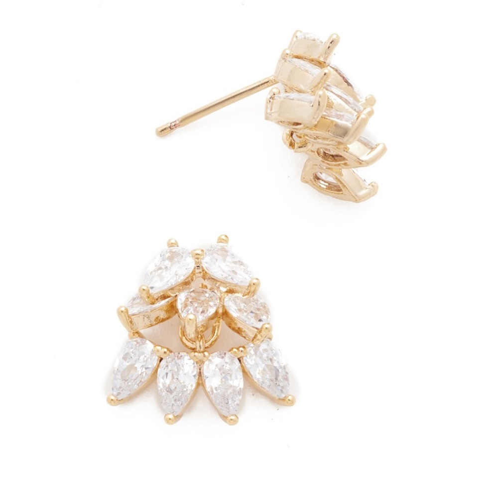 Shopbop Theia Jewelry Cluster of Teardrops Pierced Earrings